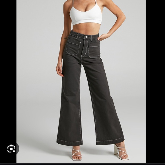 Rolla’s Sailor Jean | size 26 | espresso with contrast stitching - Picture 5 of 6